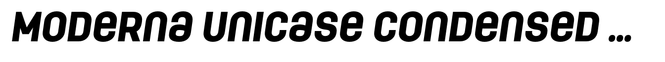 Moderna Unicase Condensed Black Italic